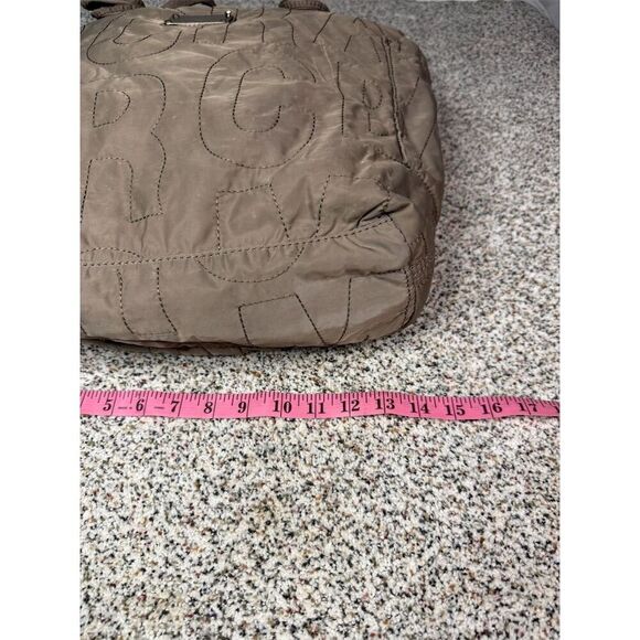 Marc by Marc Jacobs Taupe Quilted Nylon Tote Bag Large Women's Casual - Picture 6 of 10